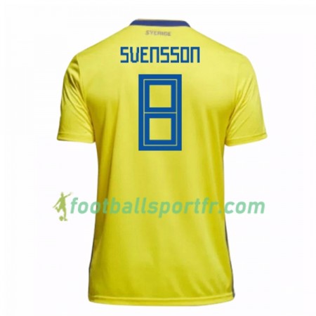 Tenue Suède Svensson 8 Domicile Coupe du monde 2018 Maillot de Foot